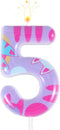 BOXOB Cat Themed Birthday Number Candle, Cartoon Dollhouse Kitten Birthday Decorations Kitty Cat