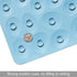 OTHWAY Non-Slip Bathtub Mat - Soft Rubber Bathroom Bathmat with Strong Suction Cups (Lake Blue, 16x31.5 inch)