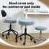 Dia.11-13" Grey,1 Count) SINOSSO Bar Stool Cover, Super Soft Velvet Round Stretchy Washable Dustproof Slipcover