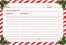 50 Double-Sided 4x6 Recipe Cards with Christmas Holly Design for Holiday Recipes