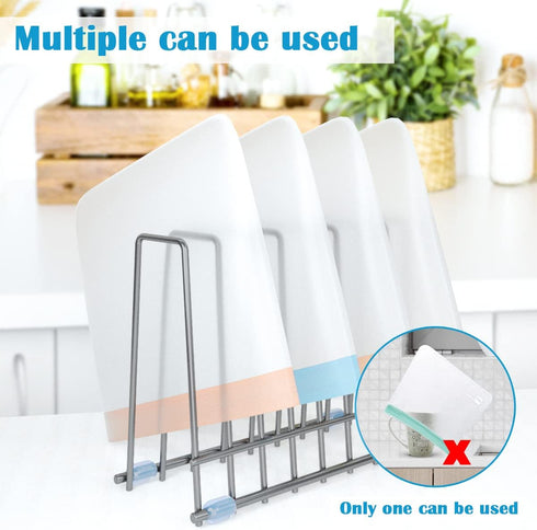 IDEATECH Reusable Silicone Bags Rack, Drying Rack for Storage Bags, Stainless Stand for Freezer Bags (Grey)
