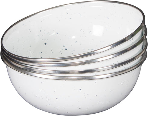 Stansport 24-Piece Camping Enamel Tableware Set