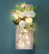 OCTMUSTARD Decorations,Set Rustic Wall Decor Mason Jar Sconces Decor with Led Lights for Home Kitchen Farmhouse
