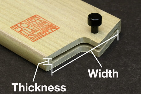 Yoshihiro Natural Magnolia Wood Saya Cover Blade Protector for 210mm Gyuto