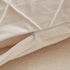 JAUXIO Diamond Pinch Pleated Crystal Velvet Pillowcases - 2 Pack Solid Pintuck Throw Cushion Cover with Hidden Zipper