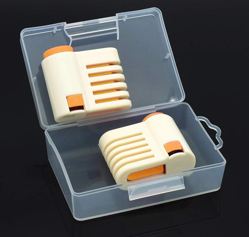 2PCS DIY Cake Slicer, 5 Layers Leveler Slicer for Bread and Toast, Kitchen Fixator Tool, Orange