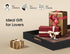 Set 2 Fibogollo of Wooden Serving Tray with Handles,Decorative Trays Platter,Breakfast Tray in Bed,Large Coffee Table