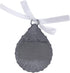 Cathedral Art Abbey & CA Gift Tear-Shaped Memorial Ornament, One Size, Silver, Christmas