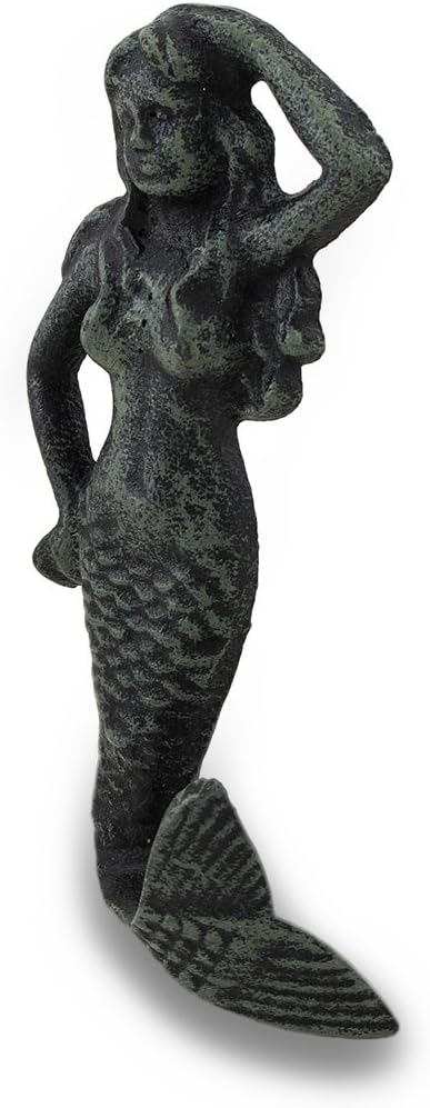 Goddess of the Sea Cast Iron Mermaid Wall Hook