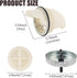 YOLCAR 6 Chicken Feeder No Waste, Ports Automatic Chicken Feeders with Hole Saw, Separate Feeding for Chickens, Poultry
