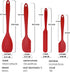 Silicone Spatula Set, 4-Piece Rubber Cooking Utensil Set, Heat Resistant Seamless Turner Spatulas for Nonstick