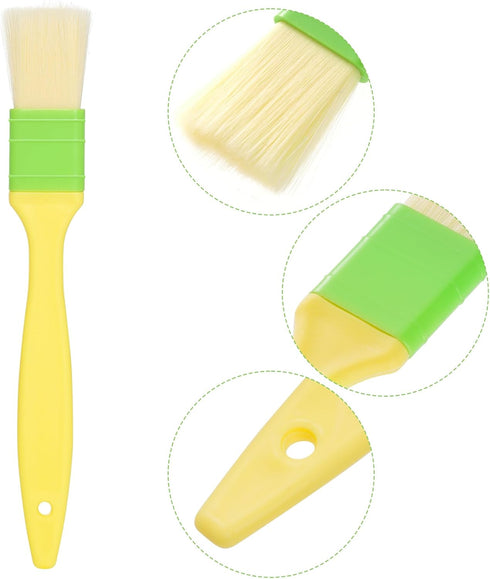 Pastry Brushes, Basting Oil Brush for Spreading Butter, Oil, or Egg Wash, Cooking, Baking, BBQ (2, 1in, 2in)