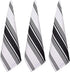 Urban Villa 100% Cotton Kitchen Towels Pack of 3, Highly Absorbent Quick Drying Soft Dish Towels, 20x30 Inch, Black &