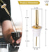 SuproBarware Liquor Bottle Pourers - Stainless Steel with Clean Brush, Rustproof Metal Alcohol Pouring Tubes for Home