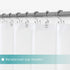 Mrs Awesome Long Shower Curtain Liner with 6 Magnets, 72 x 78 inch PEVA Heavy Duty Plastic Waterproof Shower Curtain
