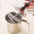 Foam Maker, Stainless Steel Manual Milk Frother, 800ML, Manual Operated Milk Foam Maker for Cappuccino Coffee Latte