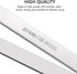 2 Pieces Fish Bone Tweezers, Stainless Steel Flat and Slant Tweezers, Pliers Remover Tool (4.6")