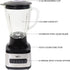 Total Chef 6-Speed Countertop Blender, 6 Cup Glass Jar, 500 W, Stainless Steel Blades, Auto-Clean Function