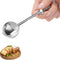 Powdered Sugar Shaker Duster, Flour Sifter for Baking, One-Handed Operation Baker's Dusting Wand Dispenser, Stainless