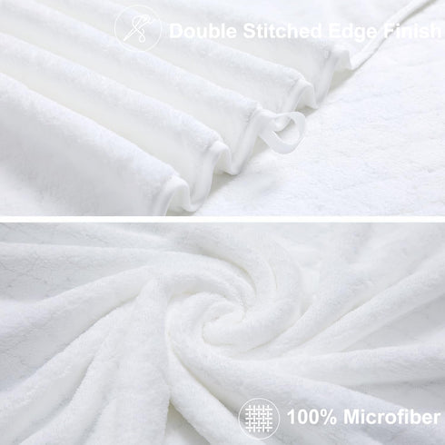 Set 12 (4 Towels,4 Towels,4 100% Pack Hailea Luxury Bath Towels - Piece Large Bath Hand Washcloths), Microfiber,Extra