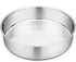 P&P CHEF 9½-inch Round Cake Pan, Stainless Steel Bakeware, Easy Release & Cleaning, Oven & Dishwasher Safe