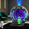 XGHJ Northern Lights Projector Stargate Galaxy Night Light Plasma Globe Lamp with White