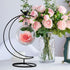YY YEARCHY Ornament Display Stand, Metal Stand for Terrarium Air Plant, Iron Pothook for Hanging Glass Globe