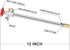 12 Inch 1/2 Inch 3/4 Inch Hromee Frost Free Sillcock, Push-to-Connect x MHT, No Lead Brass Frost Proof Outdoor Faucet