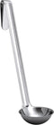 Super Sturdy Ergonomic Soup Ladle - 1 Oz. Stainless Steel Tongs with Long Handles for Serving Soups and Stews