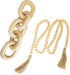 2 Pieces Decorative 5 Link Wooden Chain Decor and Bead Boho Farmhouse