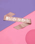 xo, Fetti Rose Gold Glitter Bachelorette Party Sash - Bride To Be | Decorations for Bachelorette Party and Bridal Shower