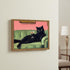 8x10 inch Funny Black Cat Martini Wall Art Eclectic Whimsical Cat Wall Decor Cocktail Bar Cart Painting Canvas Print
