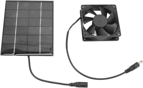 Solar Panel Fan Kit - Mini Solar Powered Exhaust Fan for Greenhouse, Chicken Coops, Sheds, and Windows