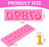 OBTANIM 3D Embossed Silicone Fondant Chocolate Mold Number 0-9 with Stick Hole for DIY Birthday Cake Decorating