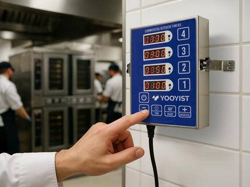 4 Commercial Precision Kitchen Timers for Cooking Channel Kitchen Timer Restaurant Kitchen Supplies Stainless Steel