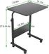 Table,Black,05#1-60BK-S8-US SogesGame Side Table with Wheels, Home Snack Side Table with Castors Mobile End