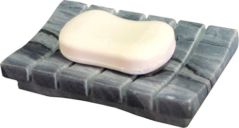 Ribbed Design Soap Dish, Luxury Bath Accessories for Bath, Tub or Wash Basin