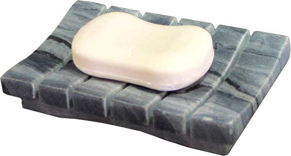Ribbed Design Soap Dish, Luxury Bath Accessories for Bath, Tub or Wash Basin