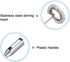 MECCANIXITY Electric Tumbler Stirrer - Handheld Mini Mixer Battery Operated Stirring Mixing Silver for DIY Glitter