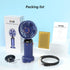 Personal Fan, Portable Hanging Neck Fan, 4000mAh USB-C Rechargeable, 5-Speed Modes, Max 16H Run Time (Blue)