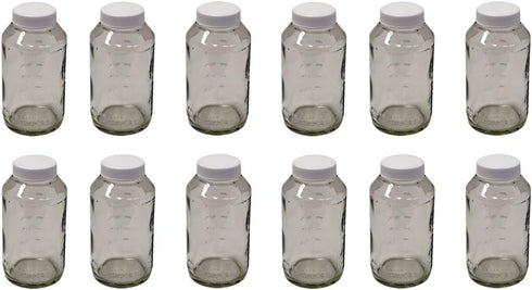 Preval 269 Glass Jar, 6-Ounce, Pack of 12 Jars