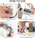Cambom Rotary Cheese Grater Hand Crank Shredder for Fresh Cheese, Vegetables, Nuts, with Non-slip Suction Base and Free