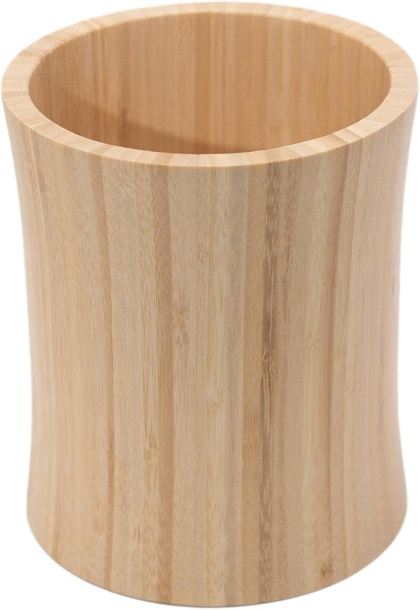 Bamboo Kitchen Counter Utensil Holder Caddy, Natural Large Design