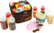 Travel Spice Containers Kit with 3 Pcs 2.7 oz Liquid Spice Bottles, 3 Pcs 3.3 oz Sauce Bottle, 4 Pcs 2.7 oz Spice Box,