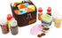 Travel Spice Containers Kit with 3 Pcs 2.7 oz Liquid Spice Bottles, 3 Pcs 3.3 oz Sauce Bottle, 4 Pcs 2.7 oz Spice Box,