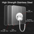 Large Hooks for Hanging, Heavy-Duty 44Ib Max, 10 Packs, Wall Hangers Without Nails, Waterproof and Rustproof