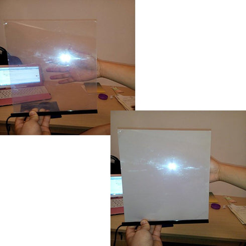 HOHOFILM Electronic PDLC Smart Film, Switchable Smart Glass Film (15cmx15cm)