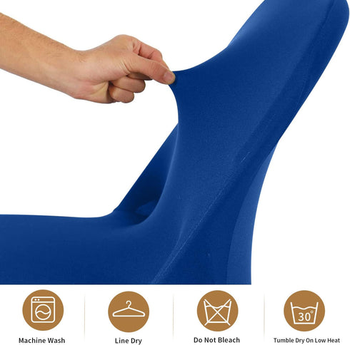 RoyalBlue 12 Spandex Chair Covers, Folding Chair Covers PCS, Universal Fitted Chair Slipcovers for Wedding, Party
