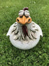 Funny Farm Chickens Statues,Cute Chicken Fence Decoration,Resin Chickens Decor,Outdoor Real Animal Statue,Chicken