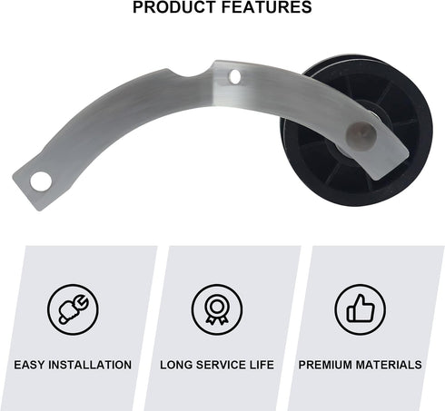 37001287 Dryer Idler Pulley Assembly, Compatible with Whirlpool Dryers, Replaces WP37001287 AP6008789